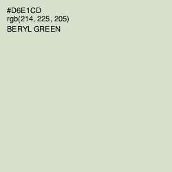 #D6E1CD - Beryl Green Color Image