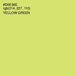 #D6E36E - Yellow Green Color Image