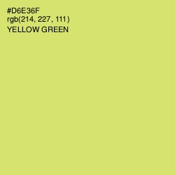 #D6E36F - Yellow Green Color Image