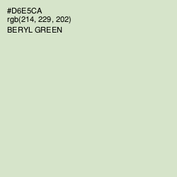 #D6E5CA - Beryl Green Color Image