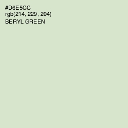 #D6E5CC - Beryl Green Color Image