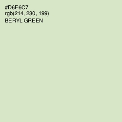 #D6E6C7 - Beryl Green Color Image