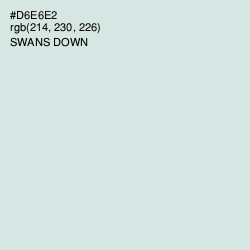 #D6E6E2 - Swans Down Color Image