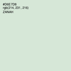 #D6E7D8 - Zanah Color Image