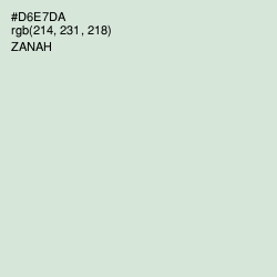 #D6E7DA - Zanah Color Image