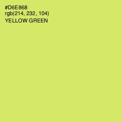 #D6E868 - Yellow Green Color Image