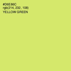 #D6E86C - Yellow Green Color Image