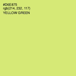 #D6E875 - Yellow Green Color Image