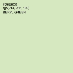 #D6E8C0 - Beryl Green Color Image