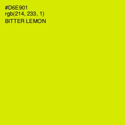 #D6E901 - Bitter Lemon Color Image