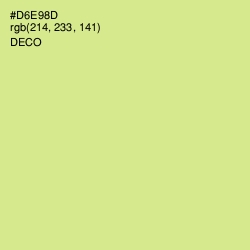 #D6E98D - Deco Color Image