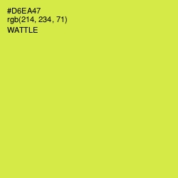 #D6EA47 - Wattle Color Image