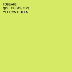 #D6EA66 - Yellow Green Color Image