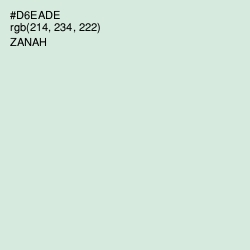 #D6EADE - Zanah Color Image