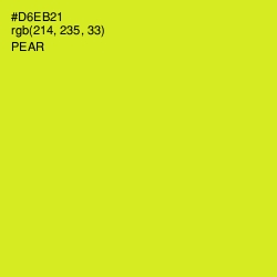 #D6EB21 - Pear Color Image