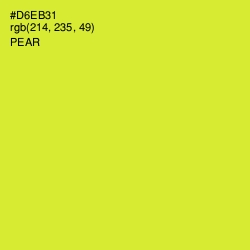 #D6EB31 - Pear Color Image