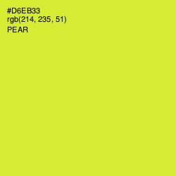 #D6EB33 - Pear Color Image