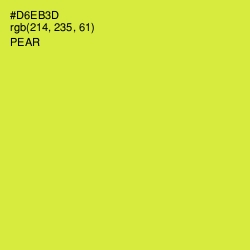 #D6EB3D - Pear Color Image