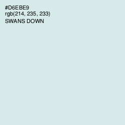 #D6EBE9 - Swans Down Color Image