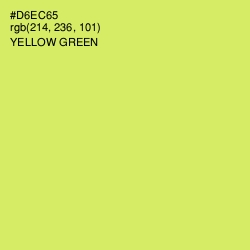 #D6EC65 - Yellow Green Color Image