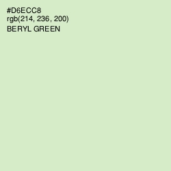 #D6ECC8 - Beryl Green Color Image