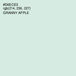 #D6ECE3 - Granny Apple Color Image