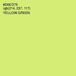 #D6ED75 - Yellow Green Color Image