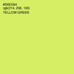 #D6EE64 - Yellow Green Color Image