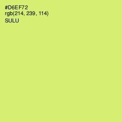 #D6EF72 - Sulu Color Image