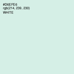 #D6EFE6 - Swans Down Color Image