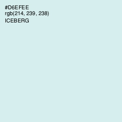 #D6EFEE - Iceberg Color Image