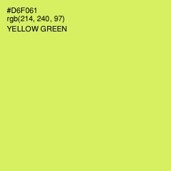 #D6F061 - Yellow Green Color Image