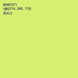 #D6F071 - Sulu Color Image