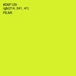 #D6F129 - Pear Color Image