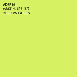 #D6F161 - Yellow Green Color Image