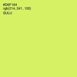 #D6F164 - Sulu Color Image