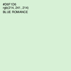 #D6F1D6 - Blue Romance Color Image