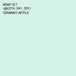 #D6F1E7 - Granny Apple Color Image