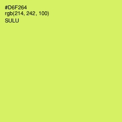 #D6F264 - Sulu Color Image