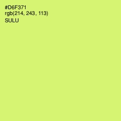 #D6F371 - Sulu Color Image