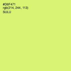 #D6F471 - Sulu Color Image