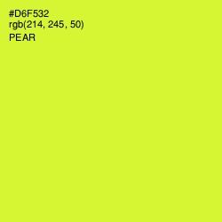 #D6F532 - Pear Color Image
