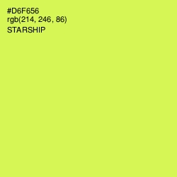 #D6F656 - Starship Color Image