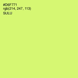 #D6F771 - Sulu Color Image