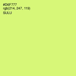 #D6F777 - Sulu Color Image