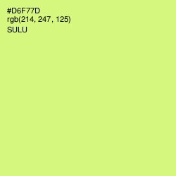 #D6F77D - Sulu Color Image