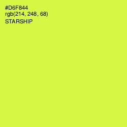 #D6F844 - Starship Color Image