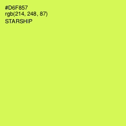 #D6F857 - Starship Color Image