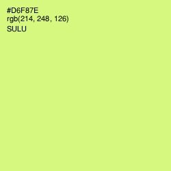 #D6F87E - Sulu Color Image