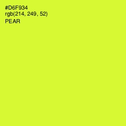 #D6F934 - Pear Color Image